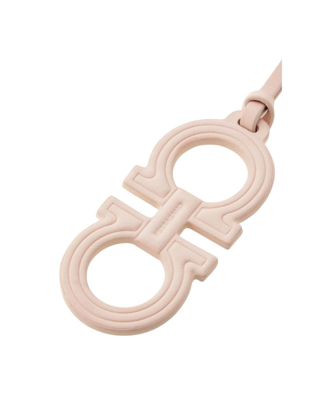Ferragamo Metallic Double Gancini Charm