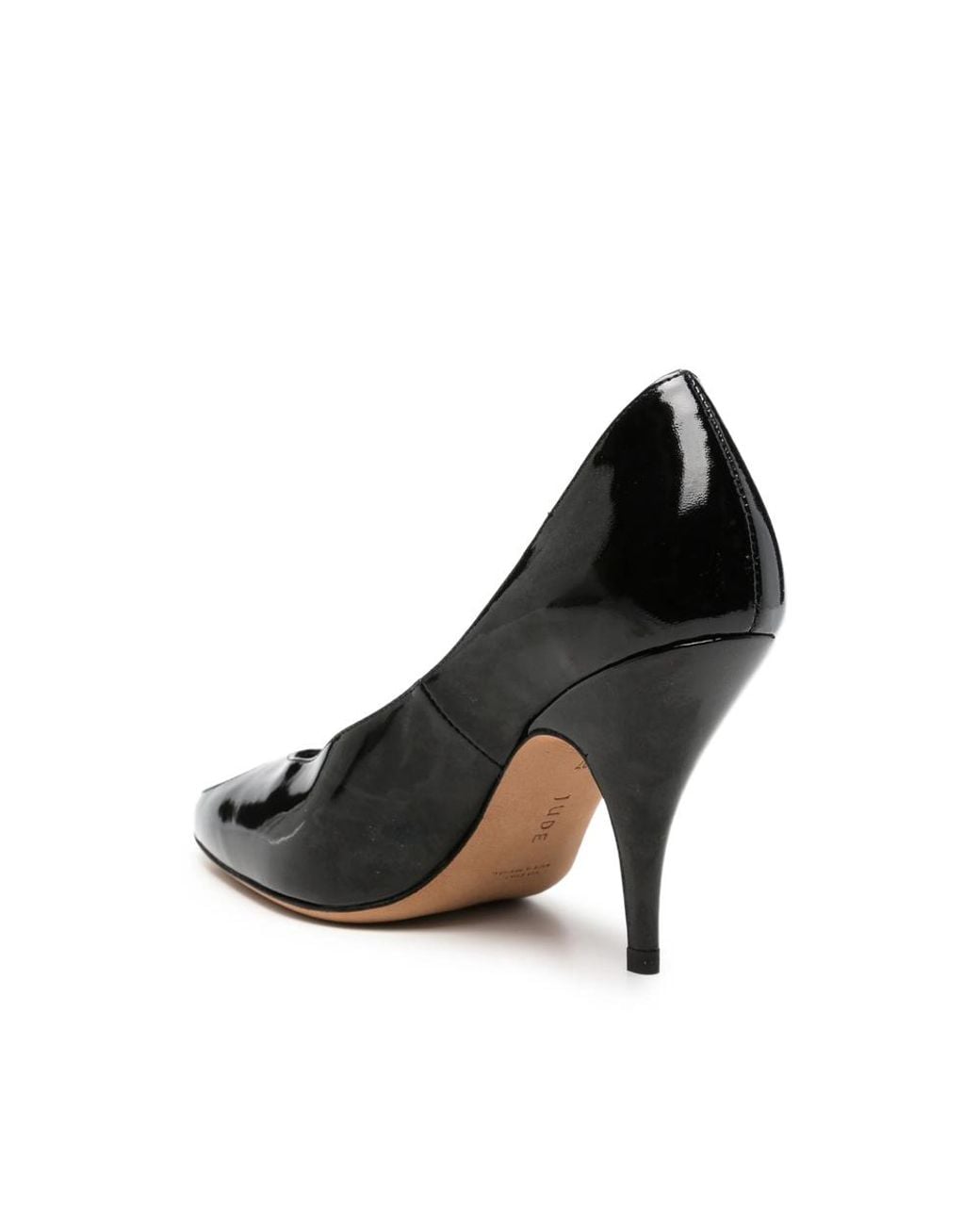 Jude Black Icon Patent-Finish Cut-Out Pumps
