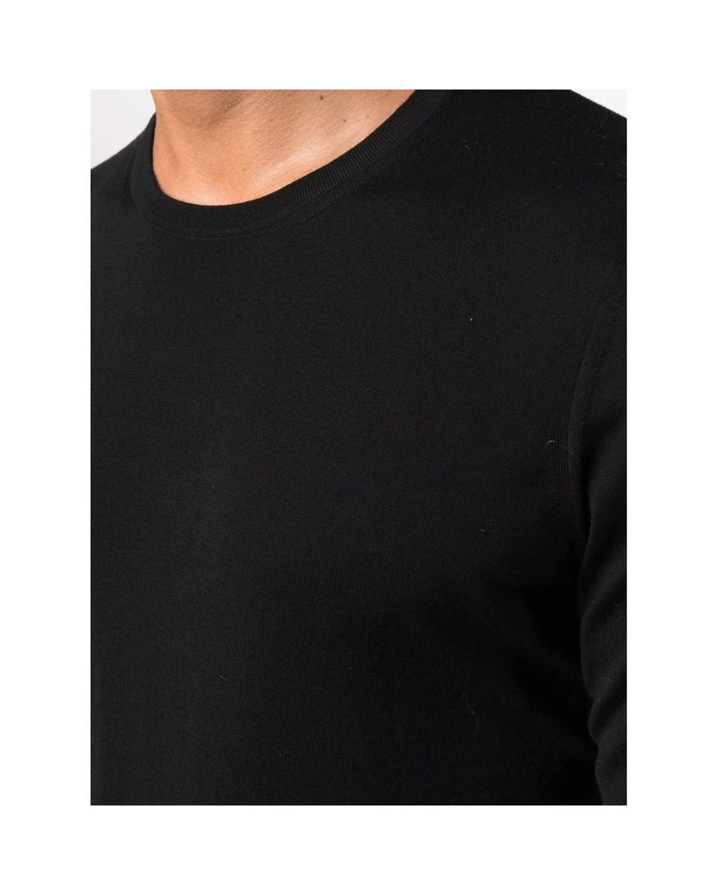 GOES BOTANICAL Black Crew-Neck Knit Jumper for men