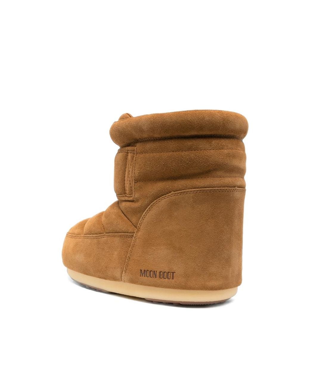 Moon Boot Brown Mb Icon Quilted Touch-Strap Boots for men