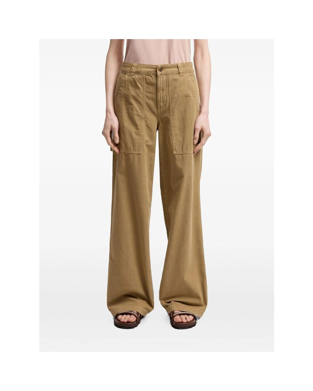 Moncler Natural Neutrals Trousers