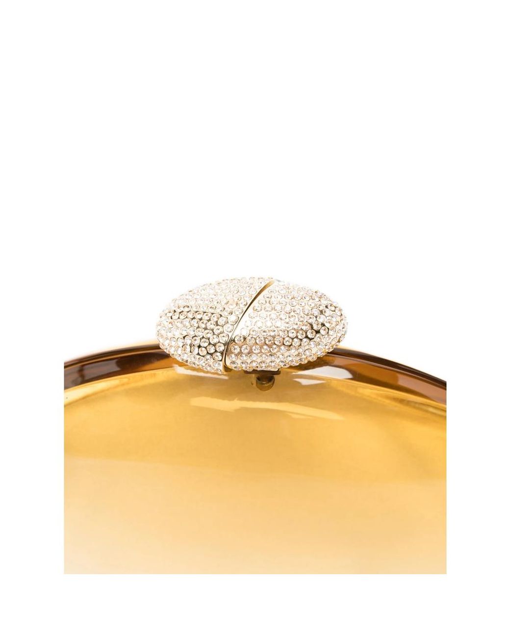 Benedetta Bruzziches Metallic Ariel Crystal-Embellished Clutch Bag