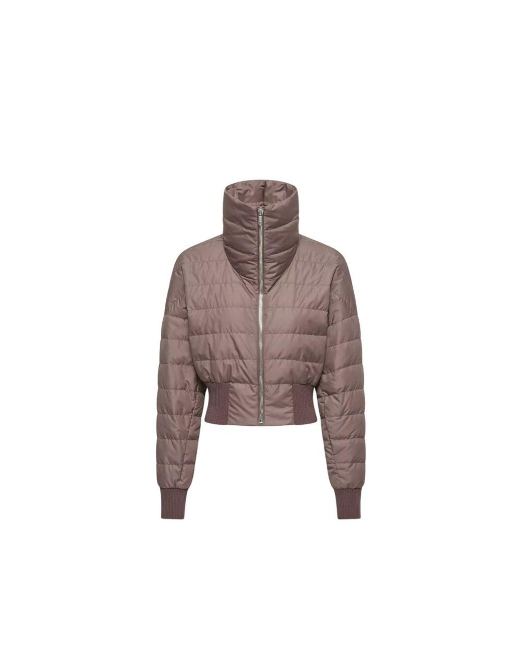 Moncler Brown Rick Owens Cropped Down Jacket