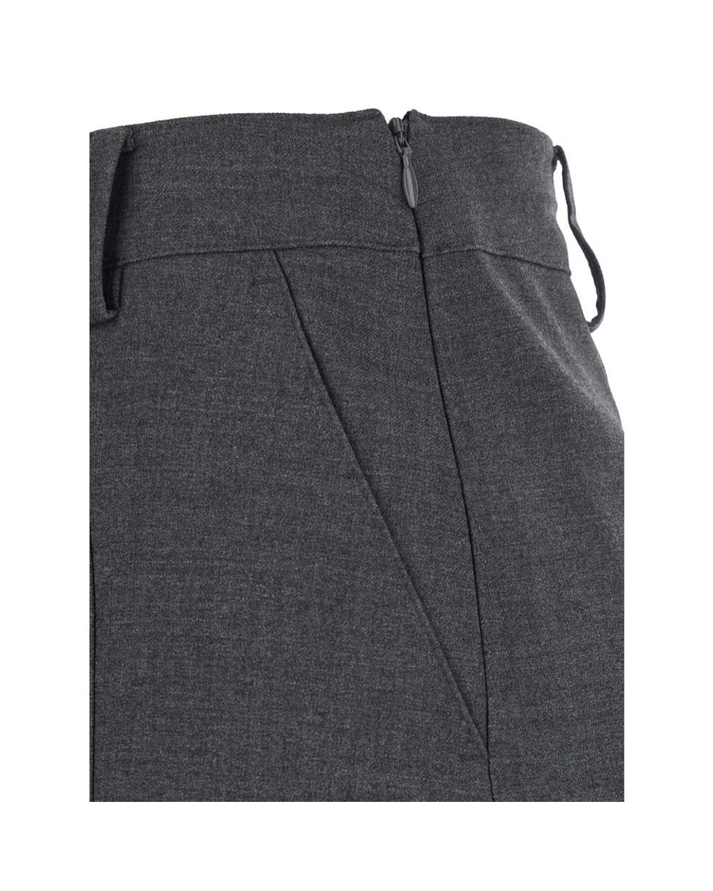 DUNST Gray Belt-Loop Panelled Mini Skirt