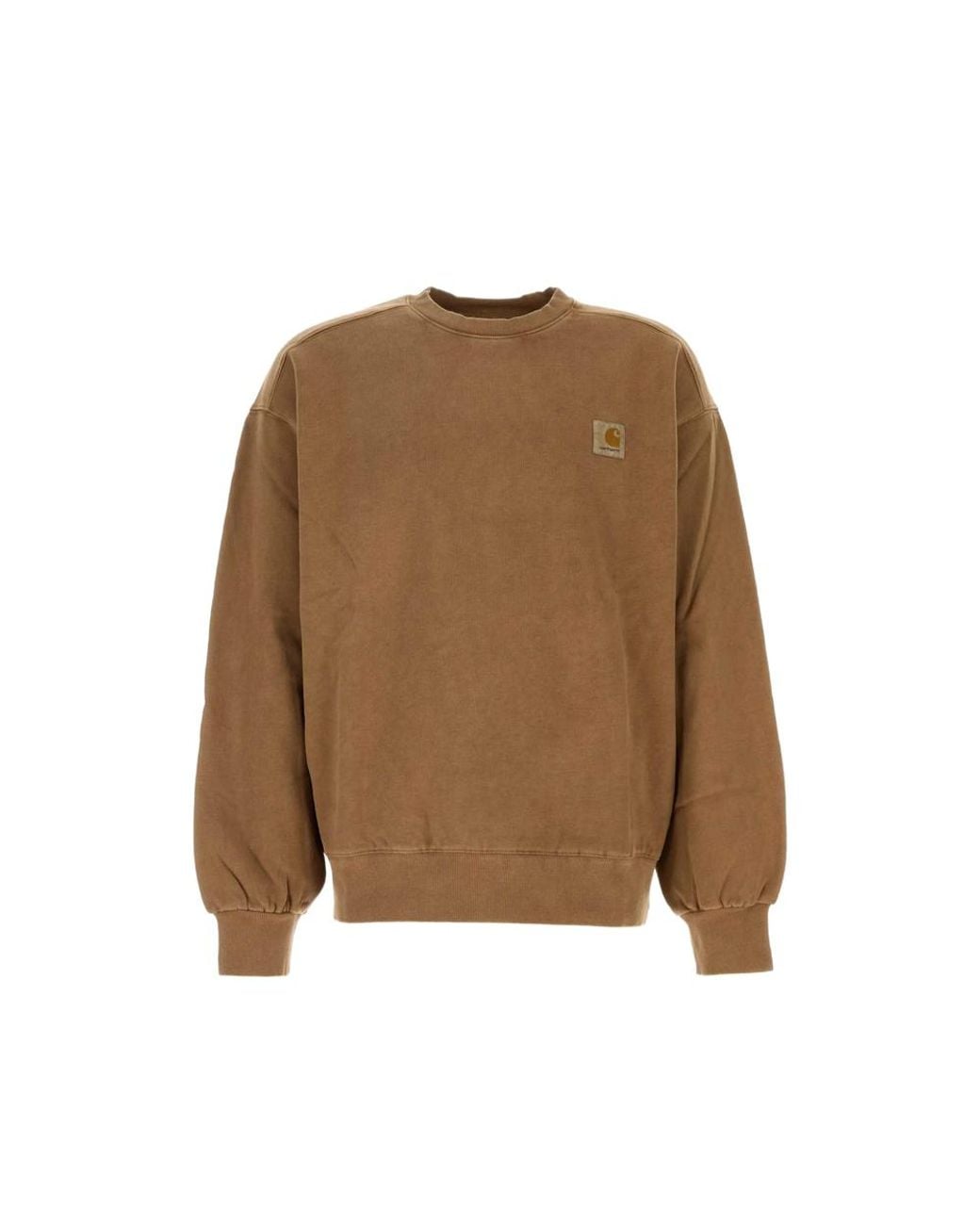 Carhartt Brown Vista Logo-Patch Sweater for men