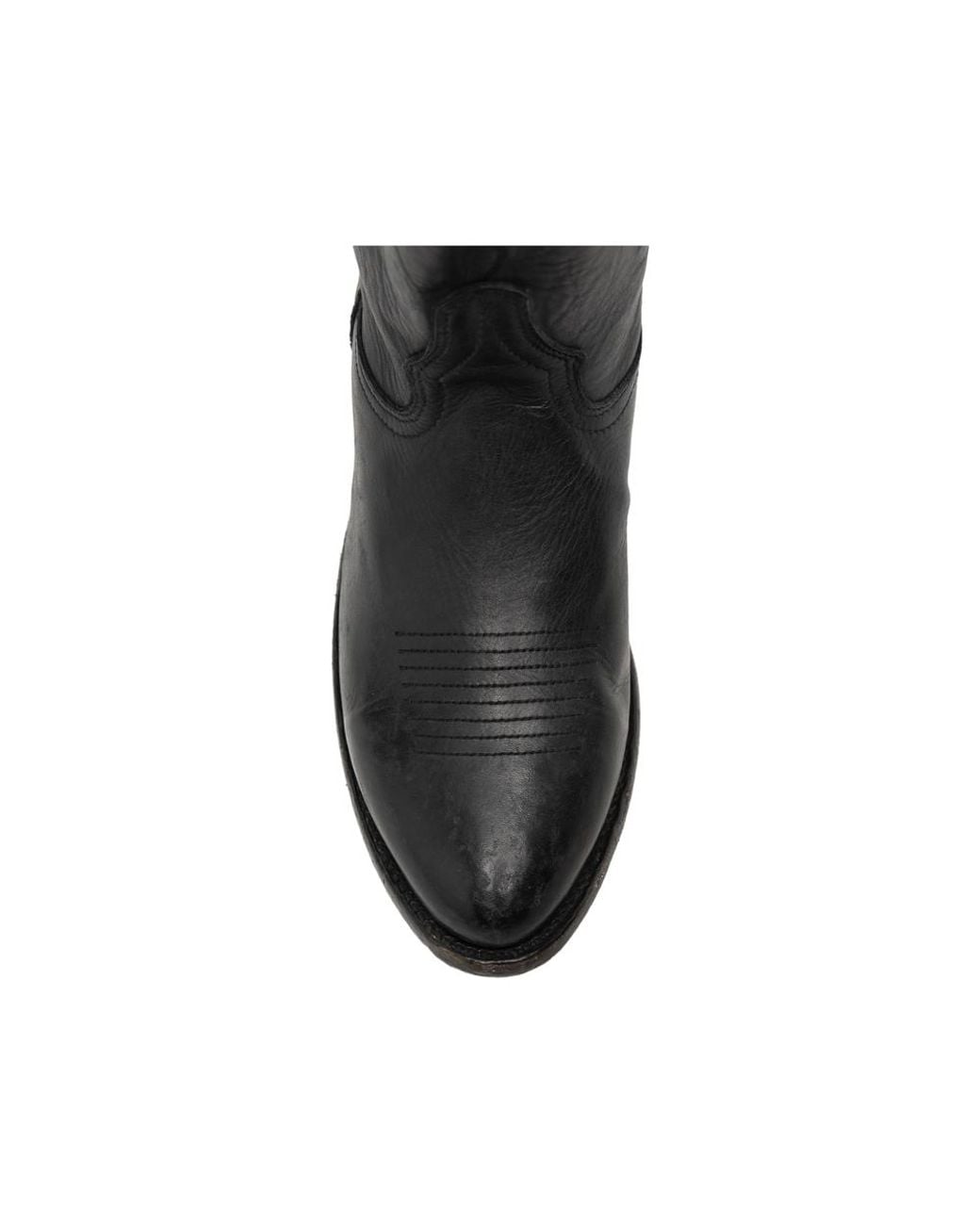 Mexicana Black Embroidered Leather Cowboy Boots