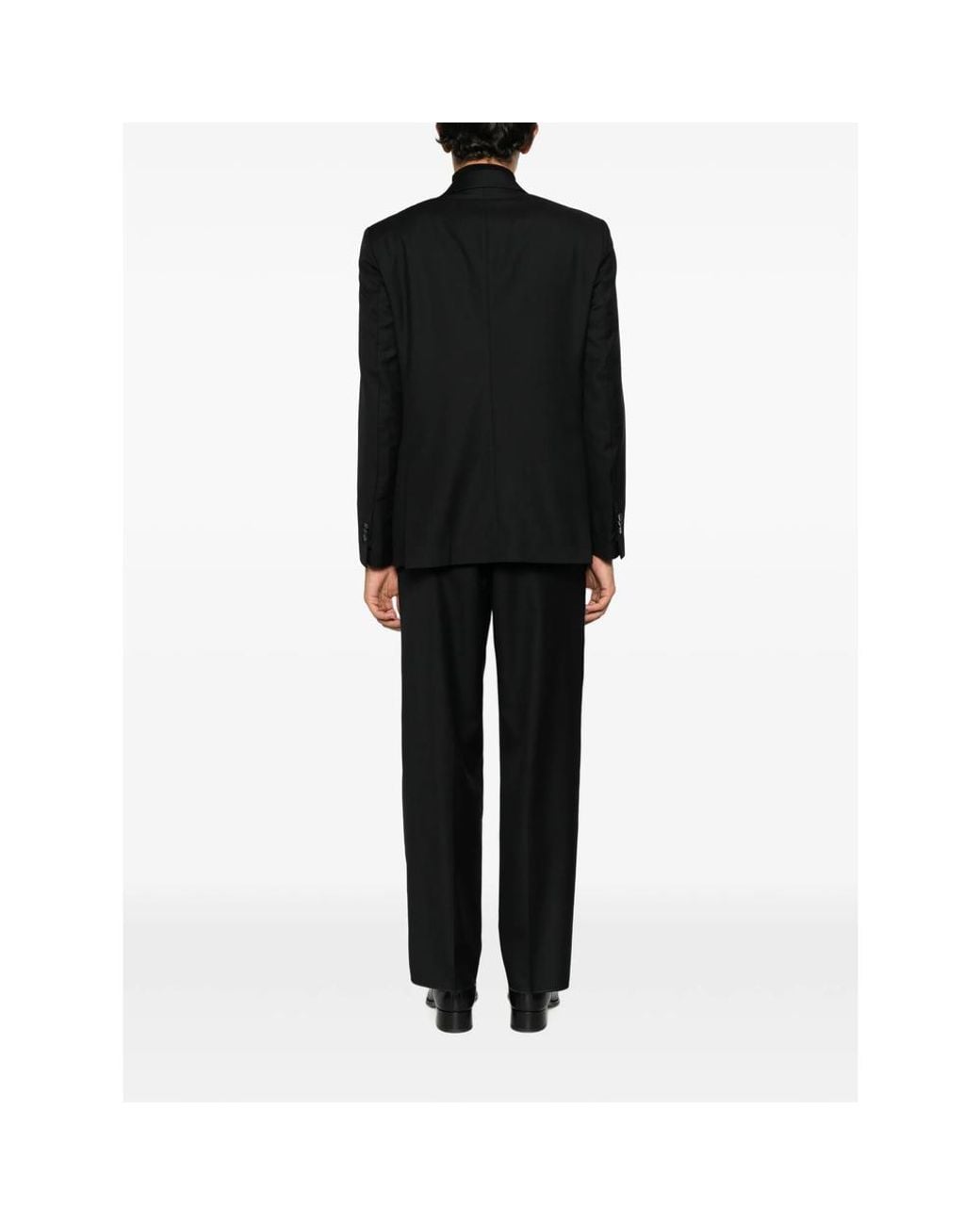 época Black Maestrale Double-Breasted Suit for men