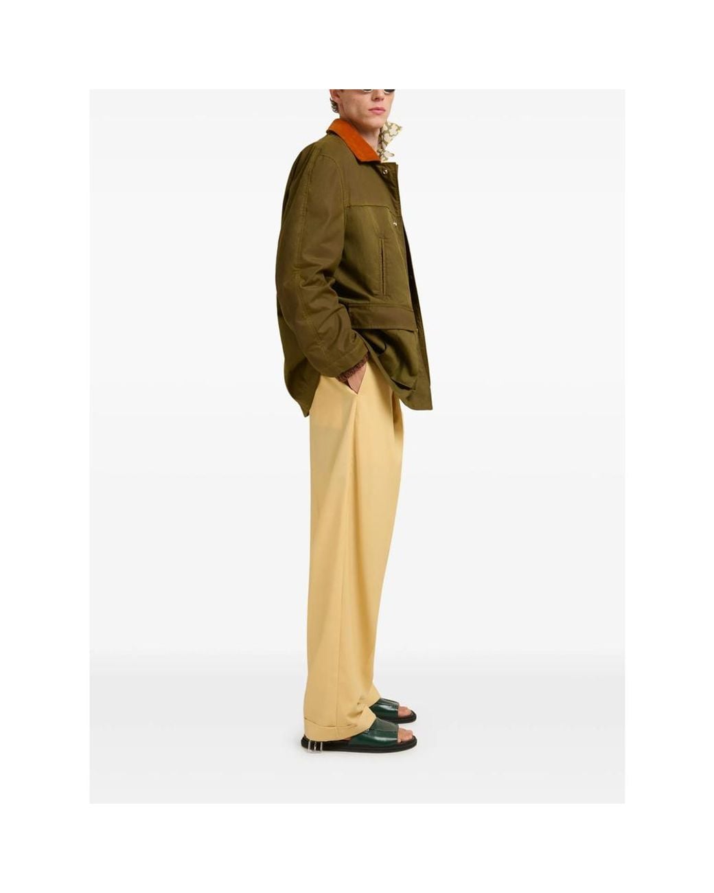 Marni Natural Short Sleeve Shirts for men