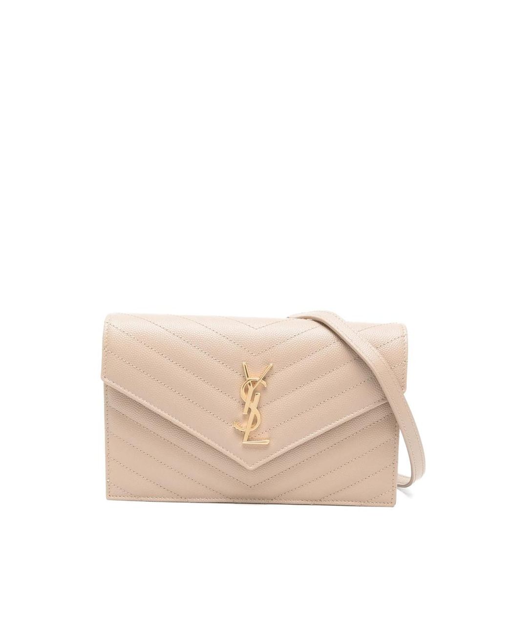 Saint Laurent Natural Neutrals Shoulder Bags