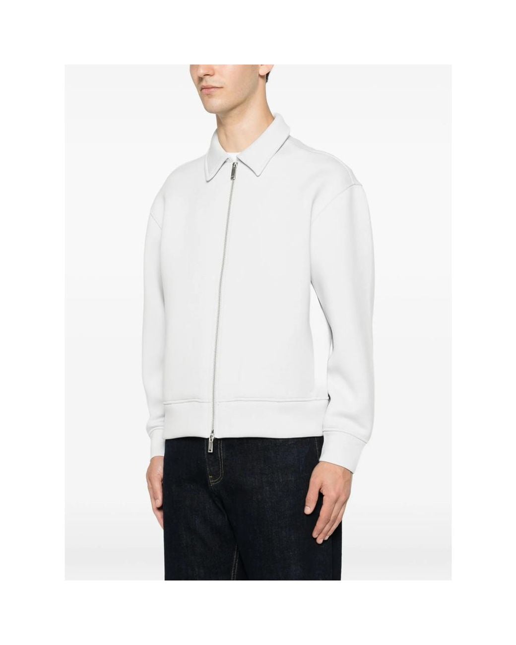 Calvin Klein White Zip-Up Jacket for men