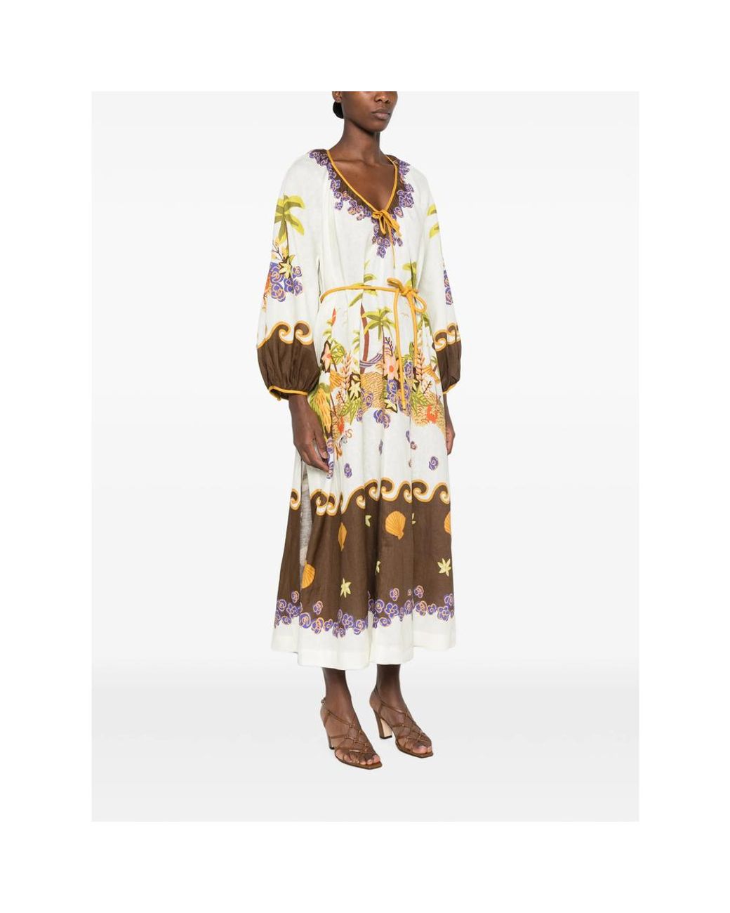 ALÉMAIS Metallic Island Cove Dress
