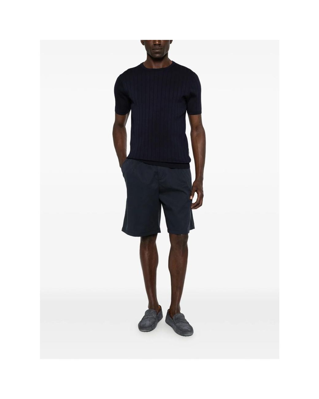 Myths Blue Tailored Shorts for men
