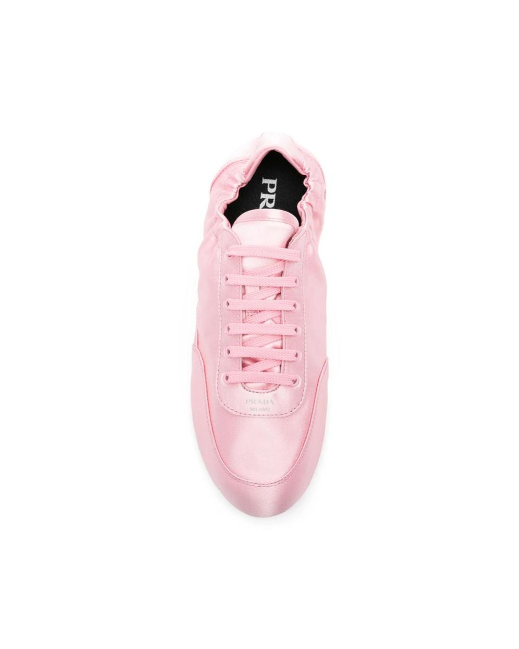 Prada Pink Collapse Ruched Sneakers