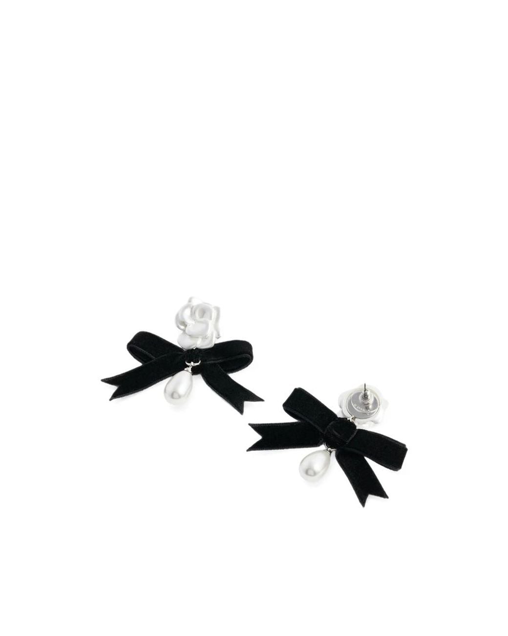 Self-Portrait Black Earrings