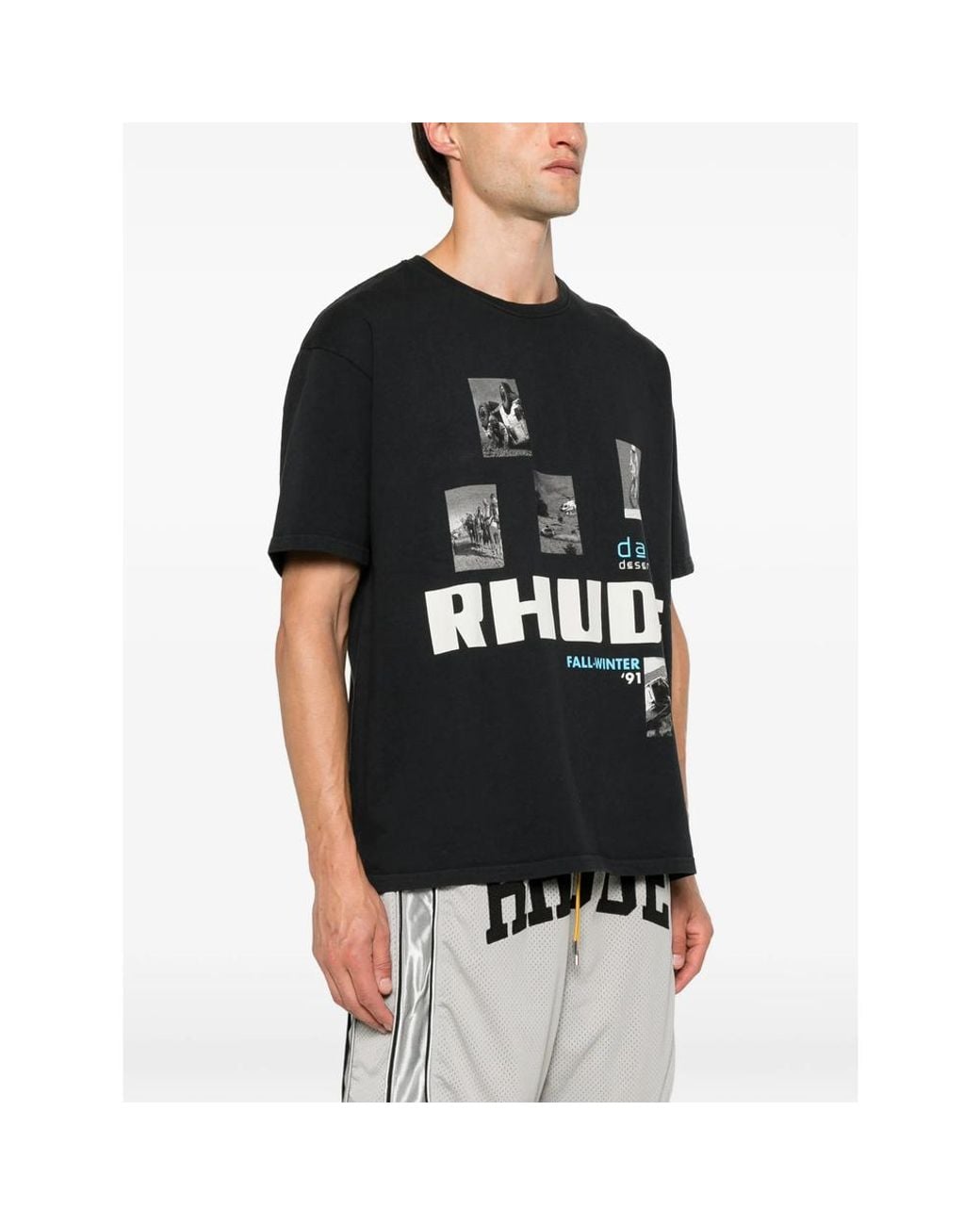 R H U D E © Black T-Shirts & Vests for men
