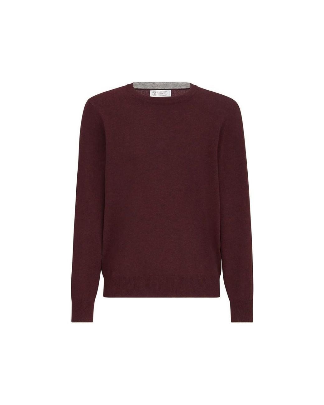 Brunello Cucinelli Purple Cashmere Sweater for men