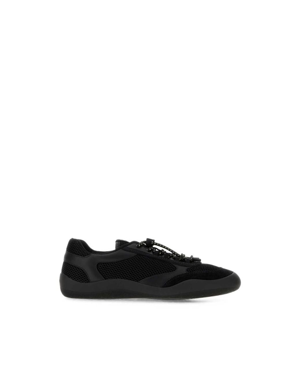 Prada Black Speedrock Sneakers