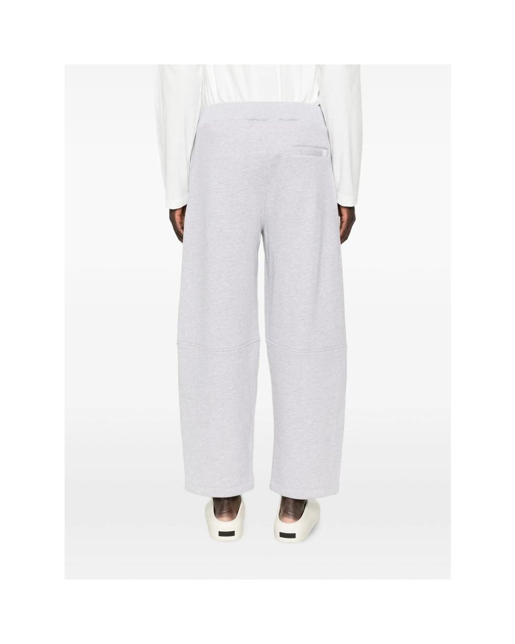 Woc White Salinas Elasticated Wide-Leg Track Pants for men