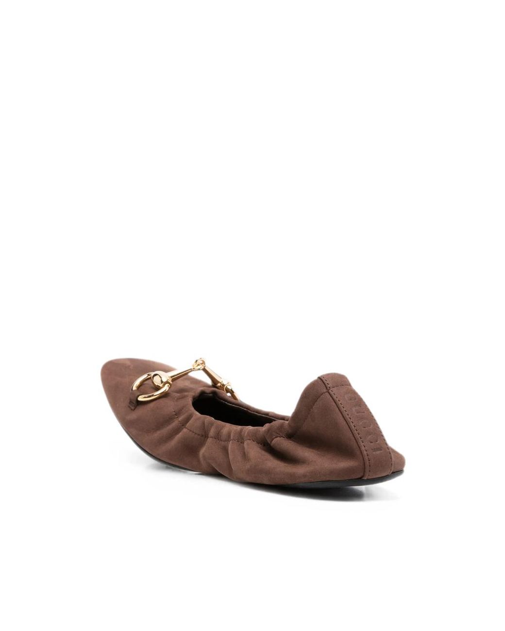 Gucci Brown Ballet Flats