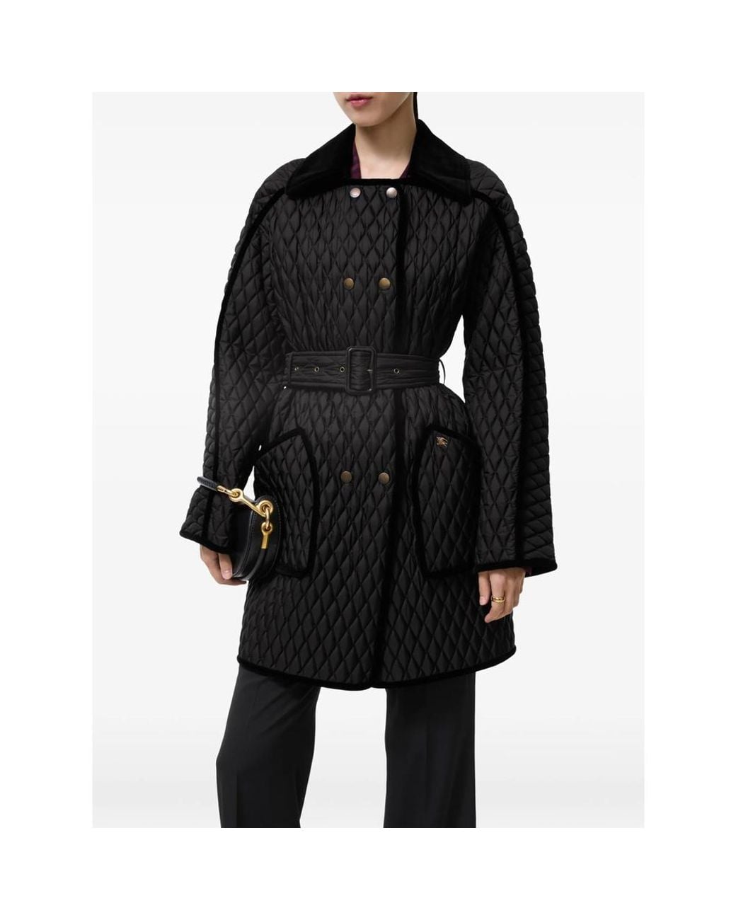 Burberry Black Floriston Trench Coat