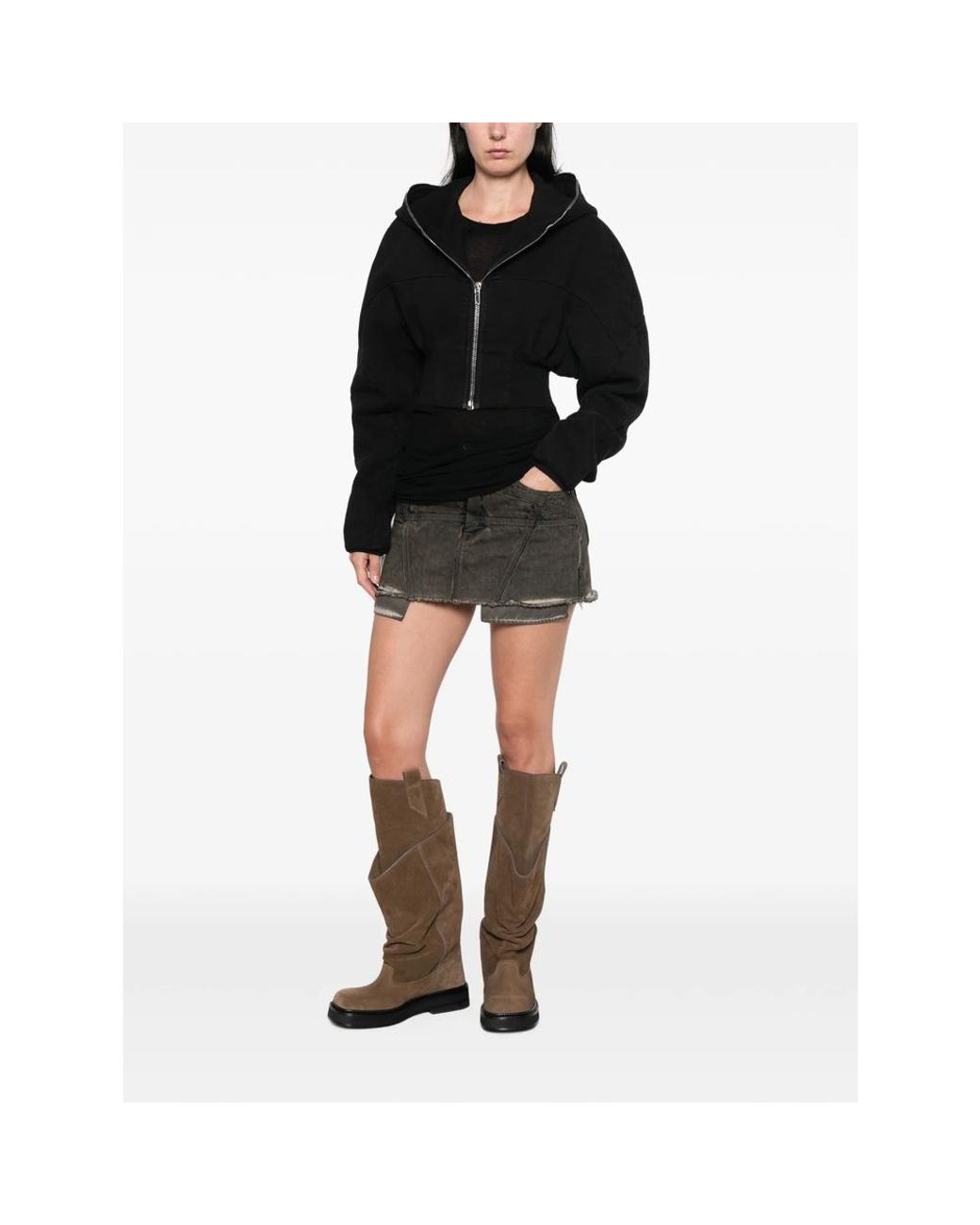 Rick Owens Black Drkshdw Skirts