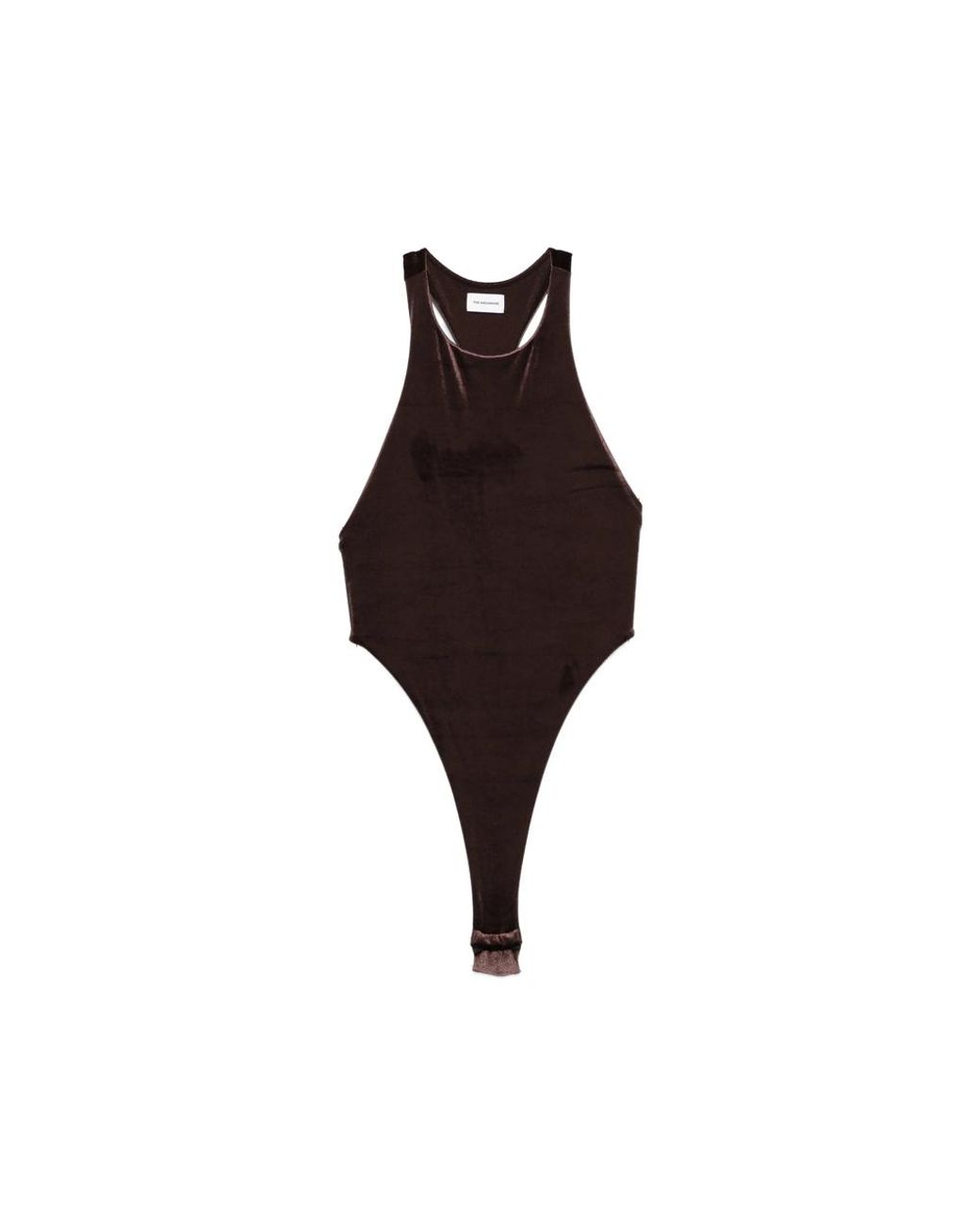 ANDAMANE Brown Fonda Halterneck Bodysuit