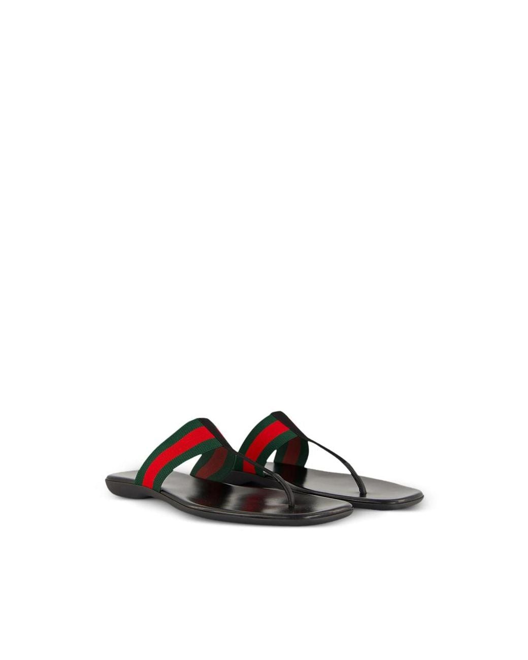 Gucci Multicolor Web-Stripe Sandals for men