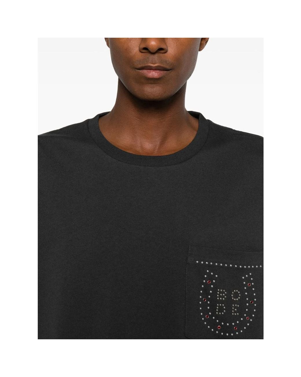 Bode Black Stud-Embellished T-Shirt for men