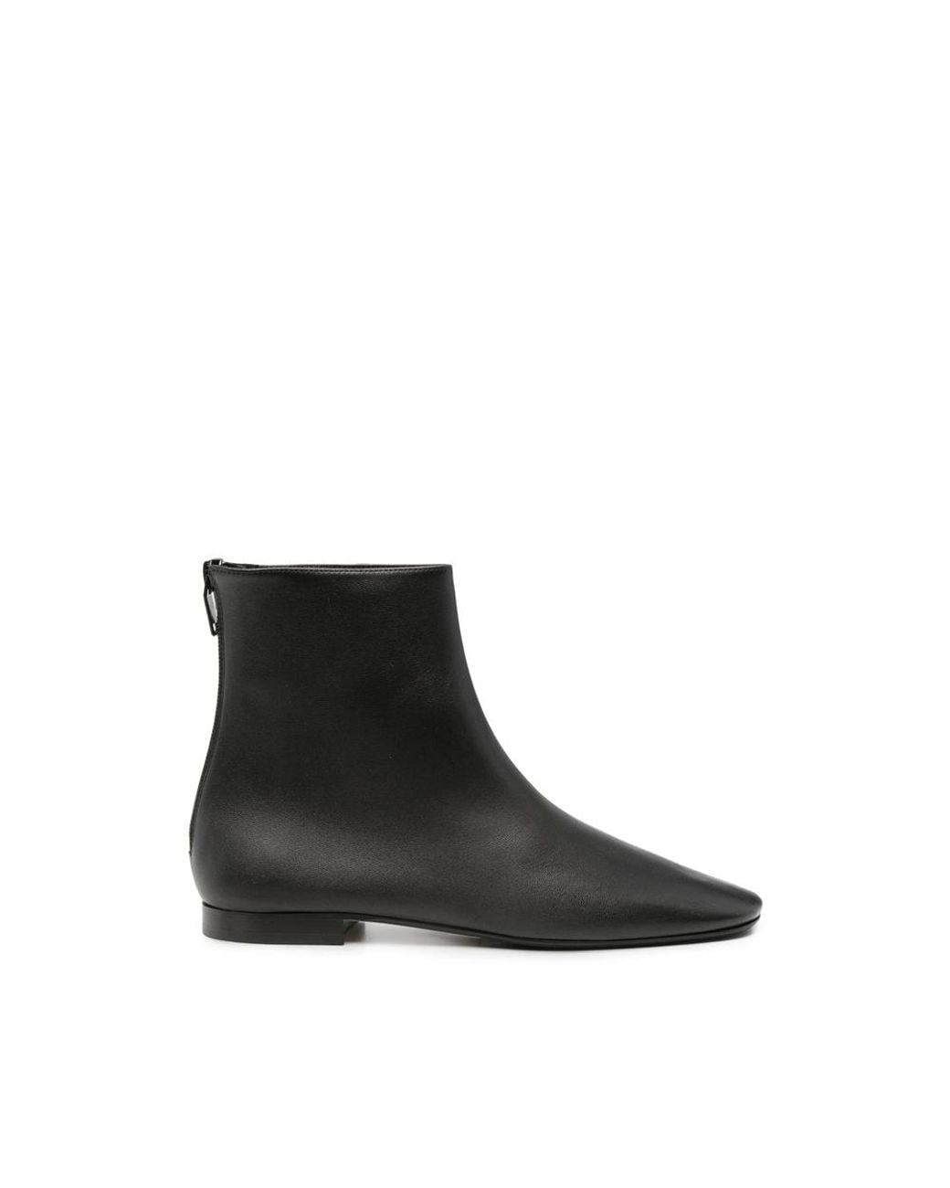 Totême Black Zip-Fastening Ankle Boots