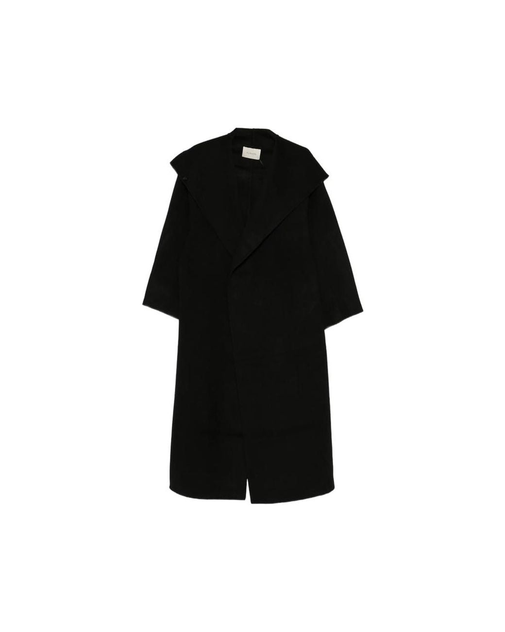 Almala Black Kaity Oversized Shawl-Collar Coat