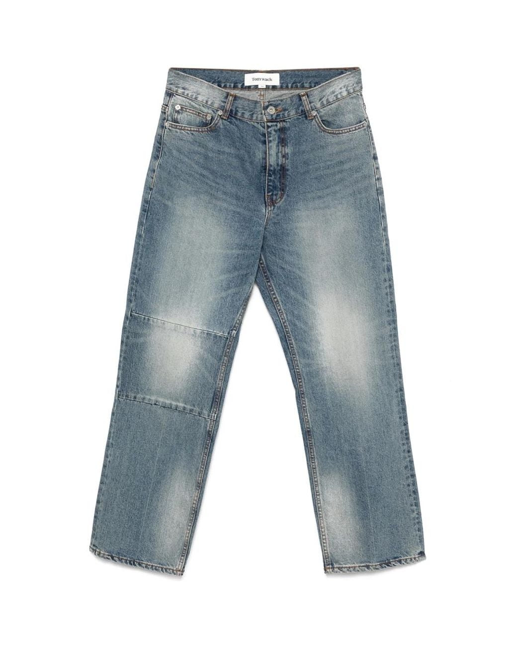 TONYWACK Blue Straight-Leg Jeans for men
