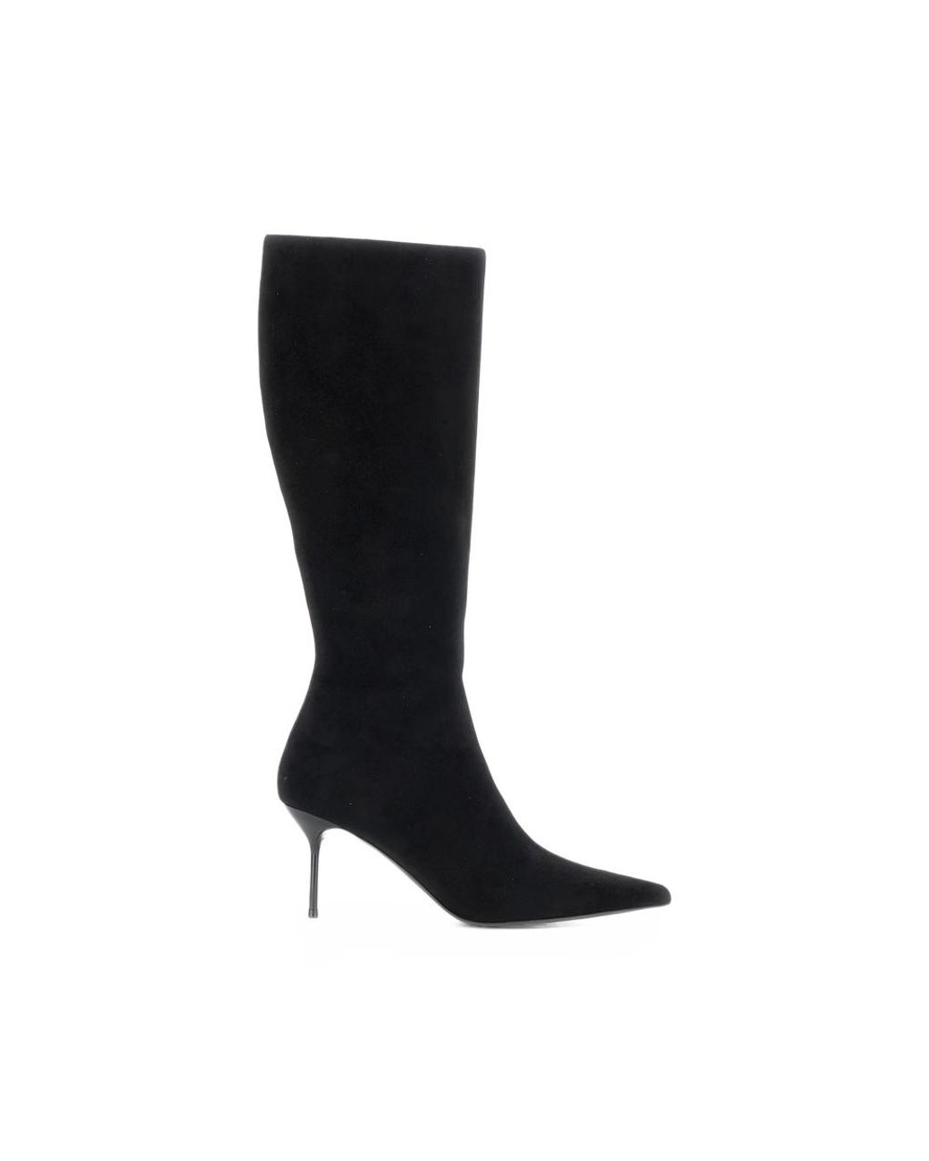Paris Texas Black Lidia Pointed-Toe Stiletto-Heel Boots