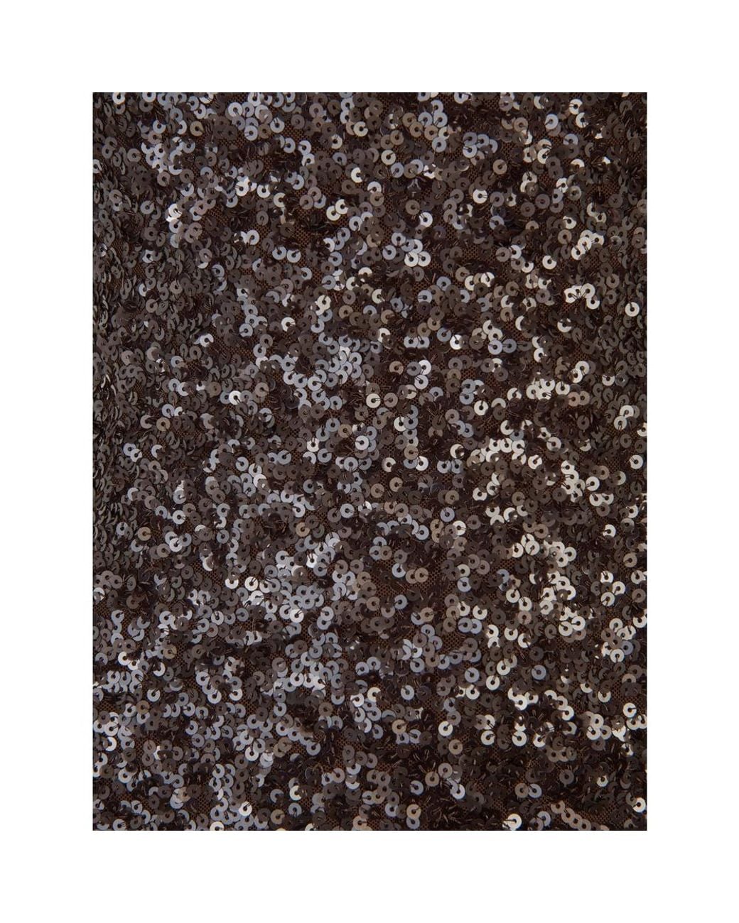 ROTATE BIRGER CHRISTENSEN Black Sequins Flared Maxi Dress