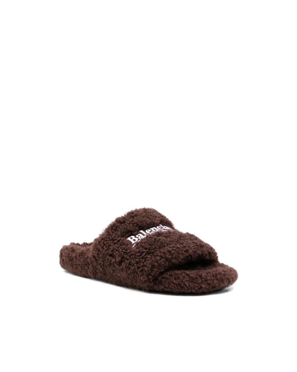 Balenciaga Brown Flip-Flops & Slides