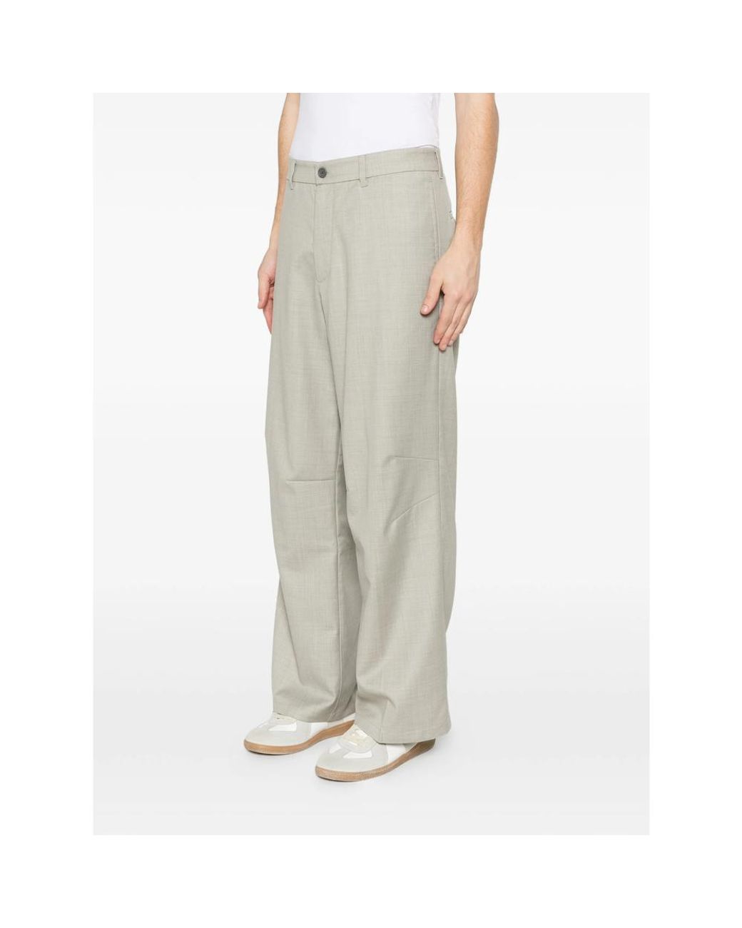Samsøe & Samsøe Gray Straight Trousers for men