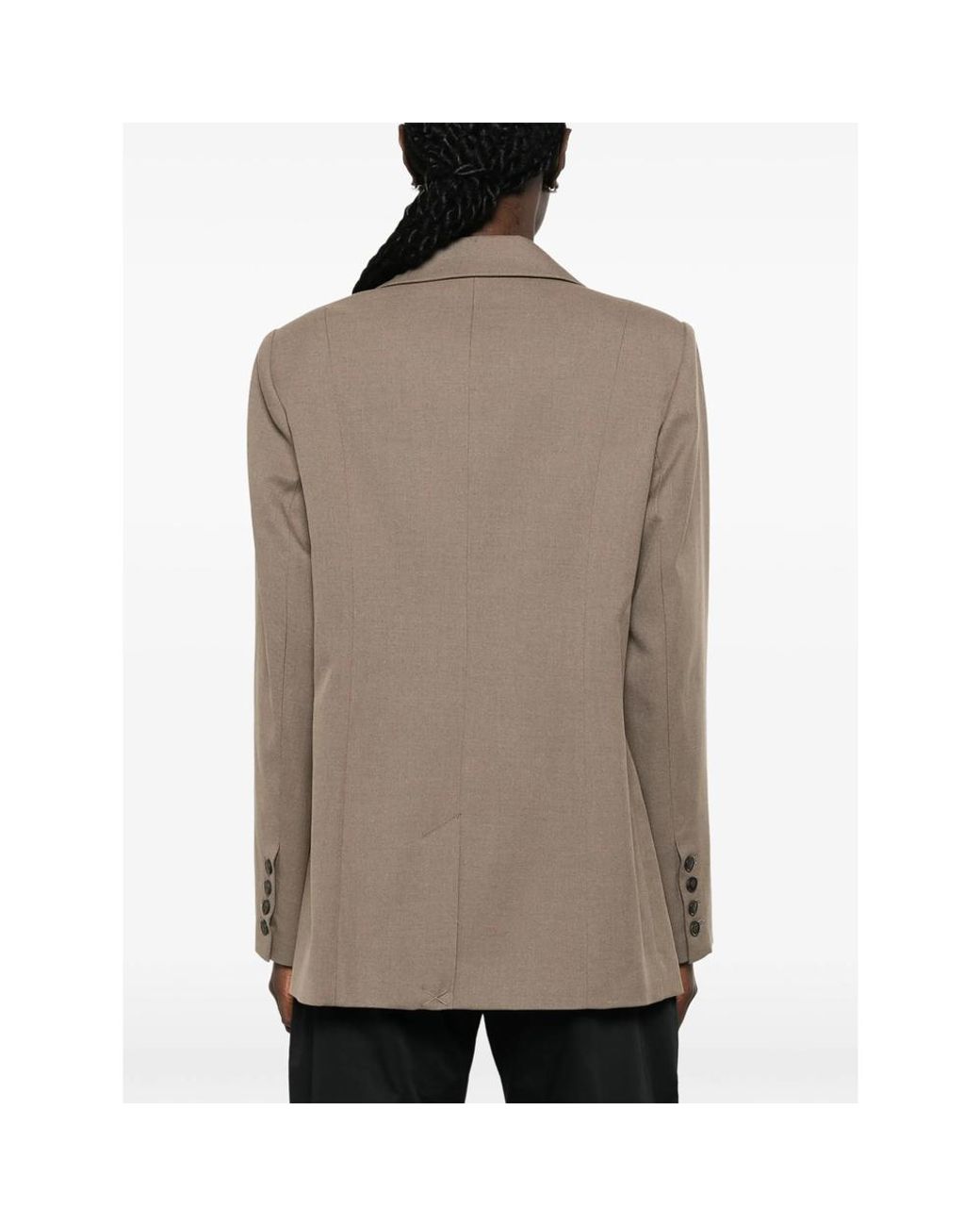Gestuz Natural Single-Breasted Blazer