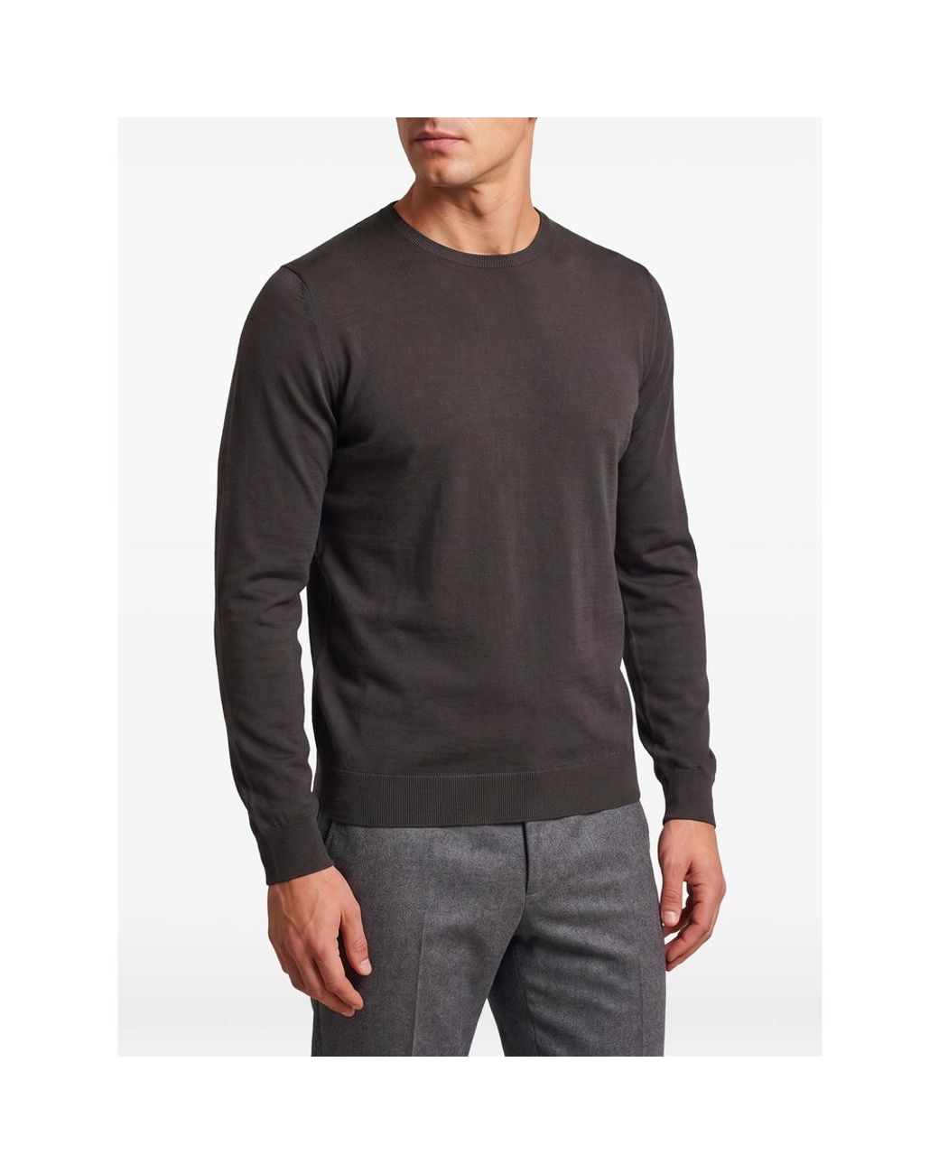 John Smedley Blue Lundy Crew-Neck Sweater for men