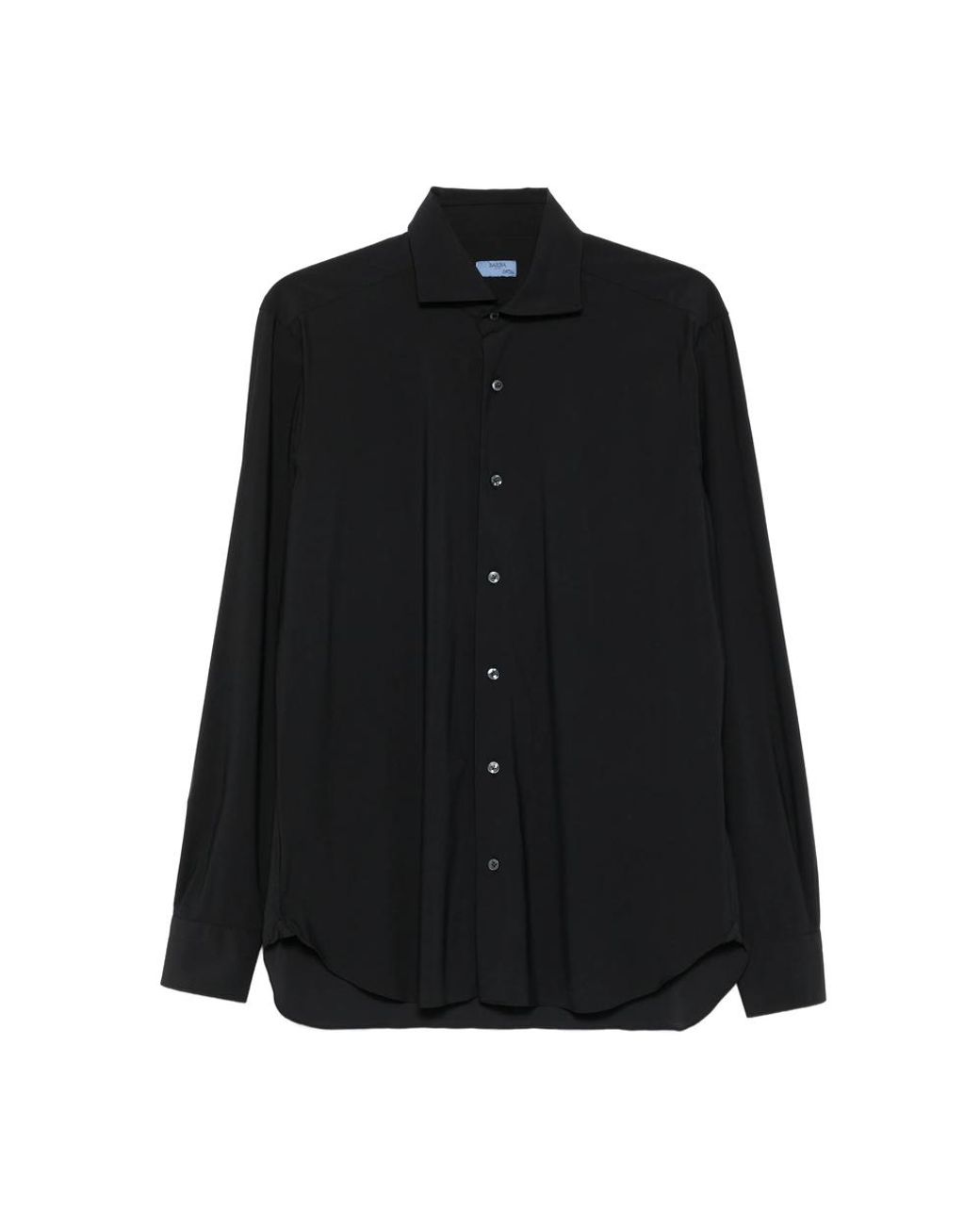 Barba Napoli Black Long-Sleeve Shirt for men
