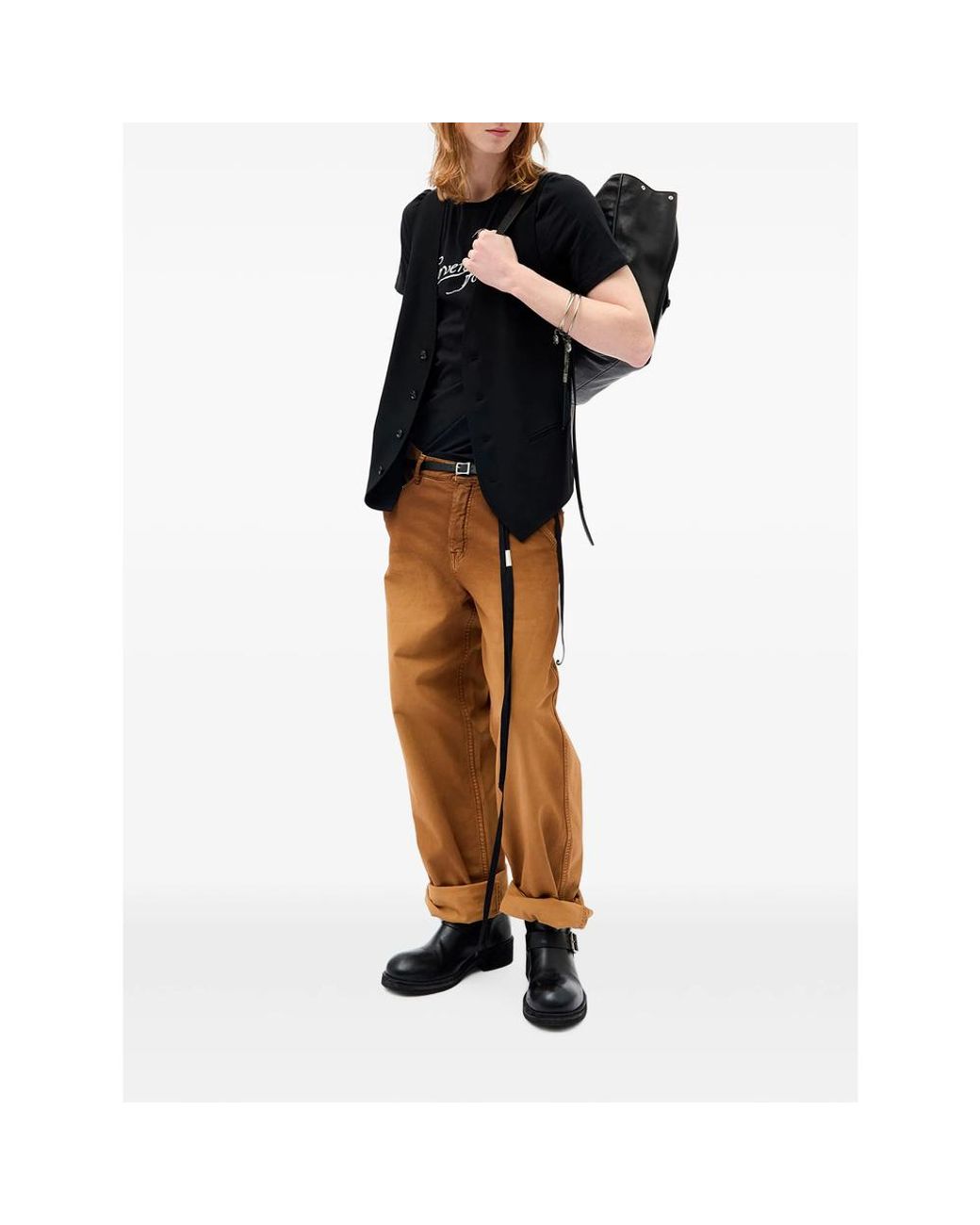Ann Demeulemeester Black T-Shirts & Vests for men