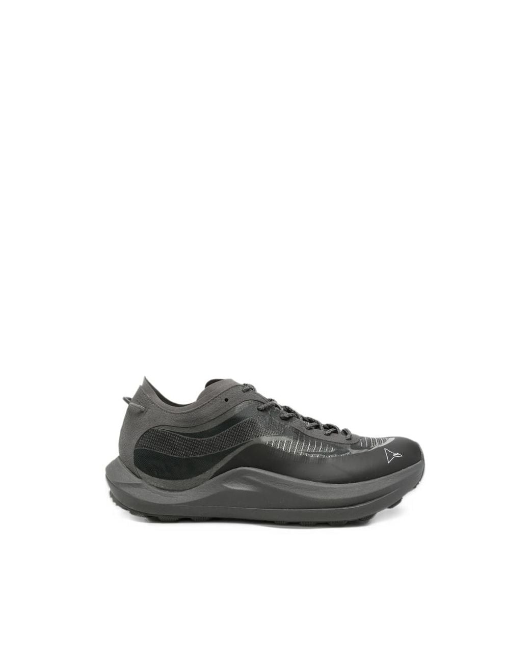 Roa Gray Panelled Lace-Up Sneakers for men