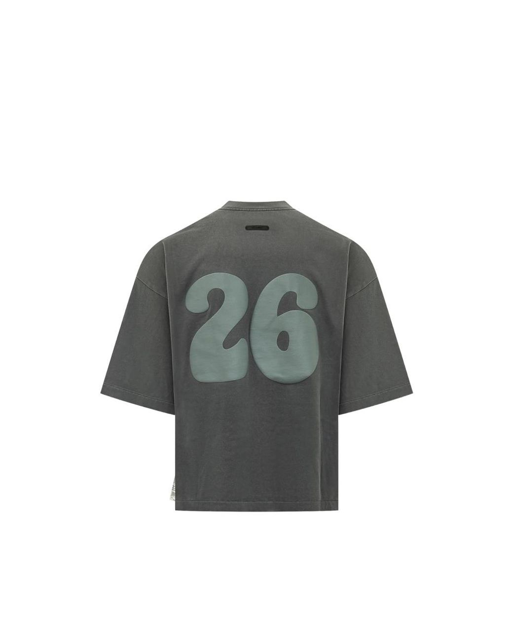 Fear Of God Gray Heavy Jersey Merch T-Shirt Boxy Fit for men