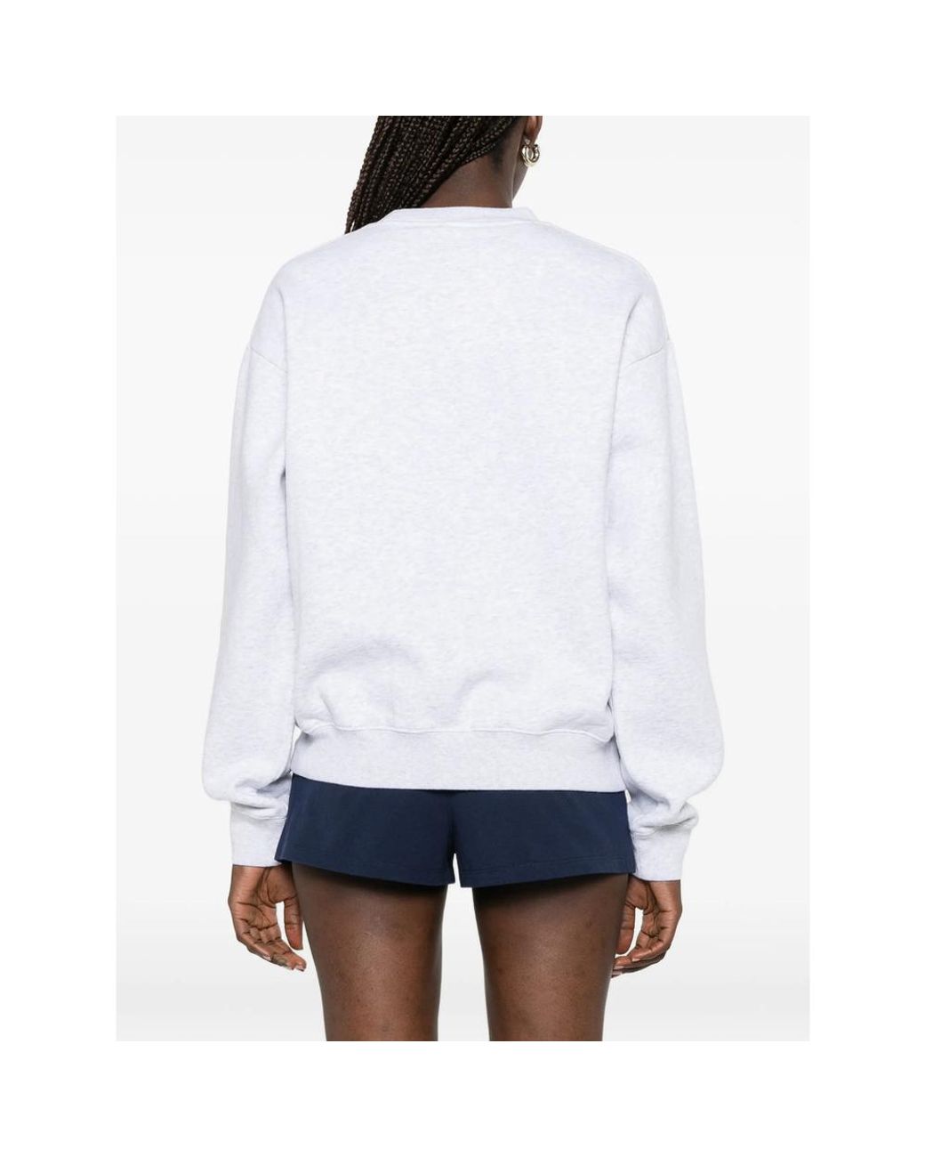 Sporty & Rich White Crew Neck Sweater