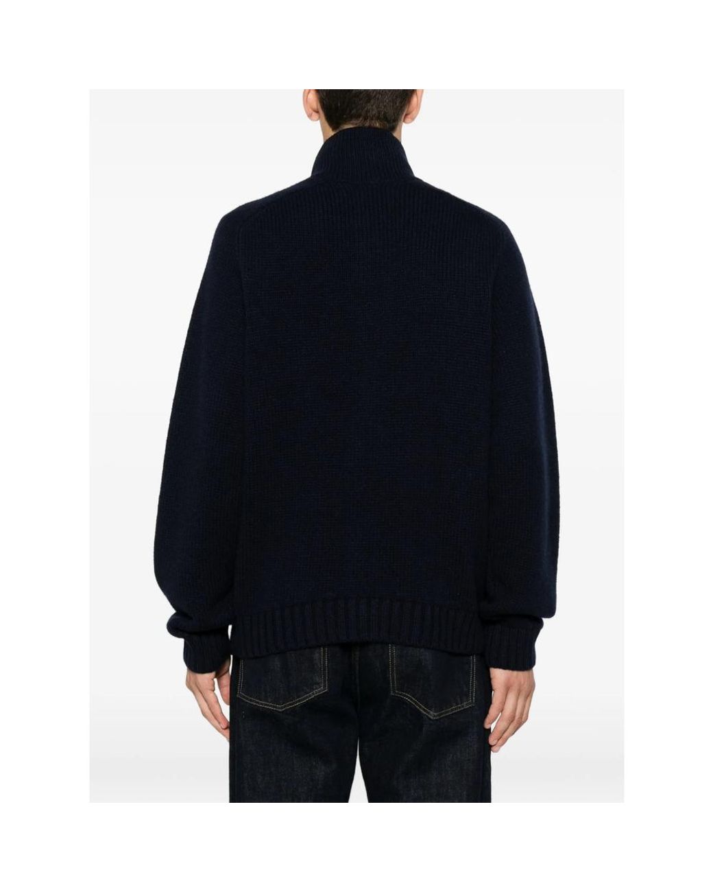 Tom Ford Black Ribbed-Knit Shawl-Collar Cardigan for men