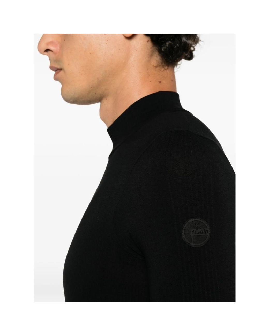 Fusalp Black High-Neck Sweater for men