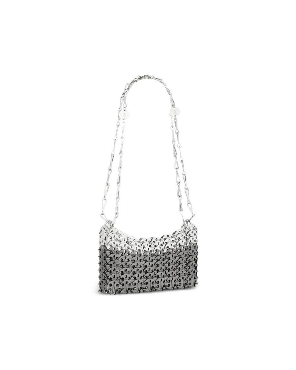 Rabanne White 1969 Skyline Nano And Ruthenium Bag