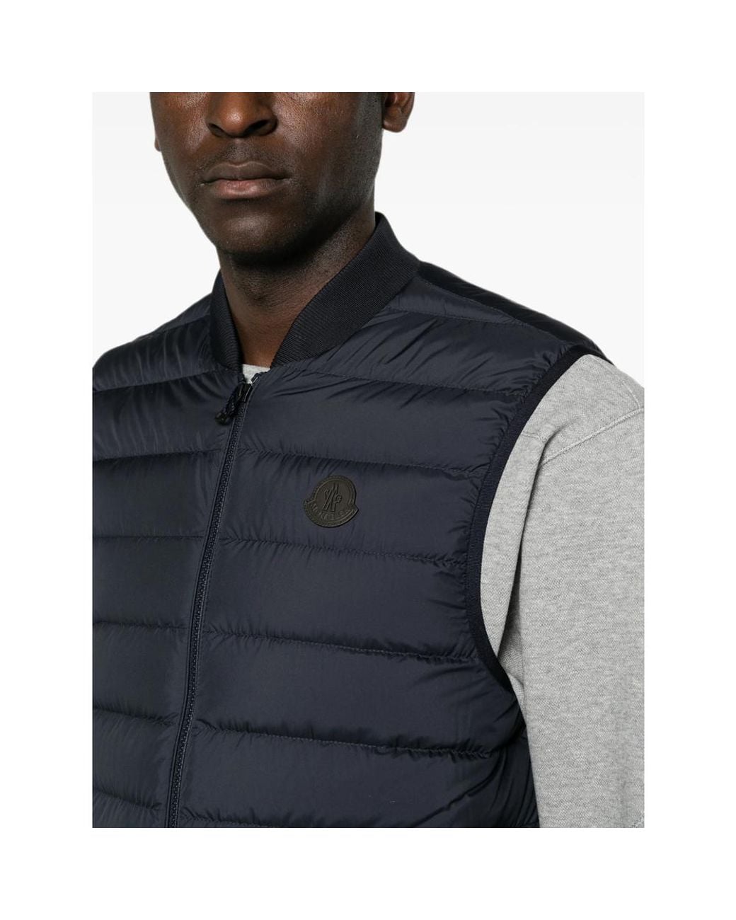 Moncler Blue Froissel Down Vest for men