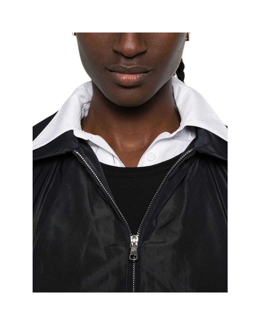 Patou Blue Zip-Fastening Long-Sleeve Jacket