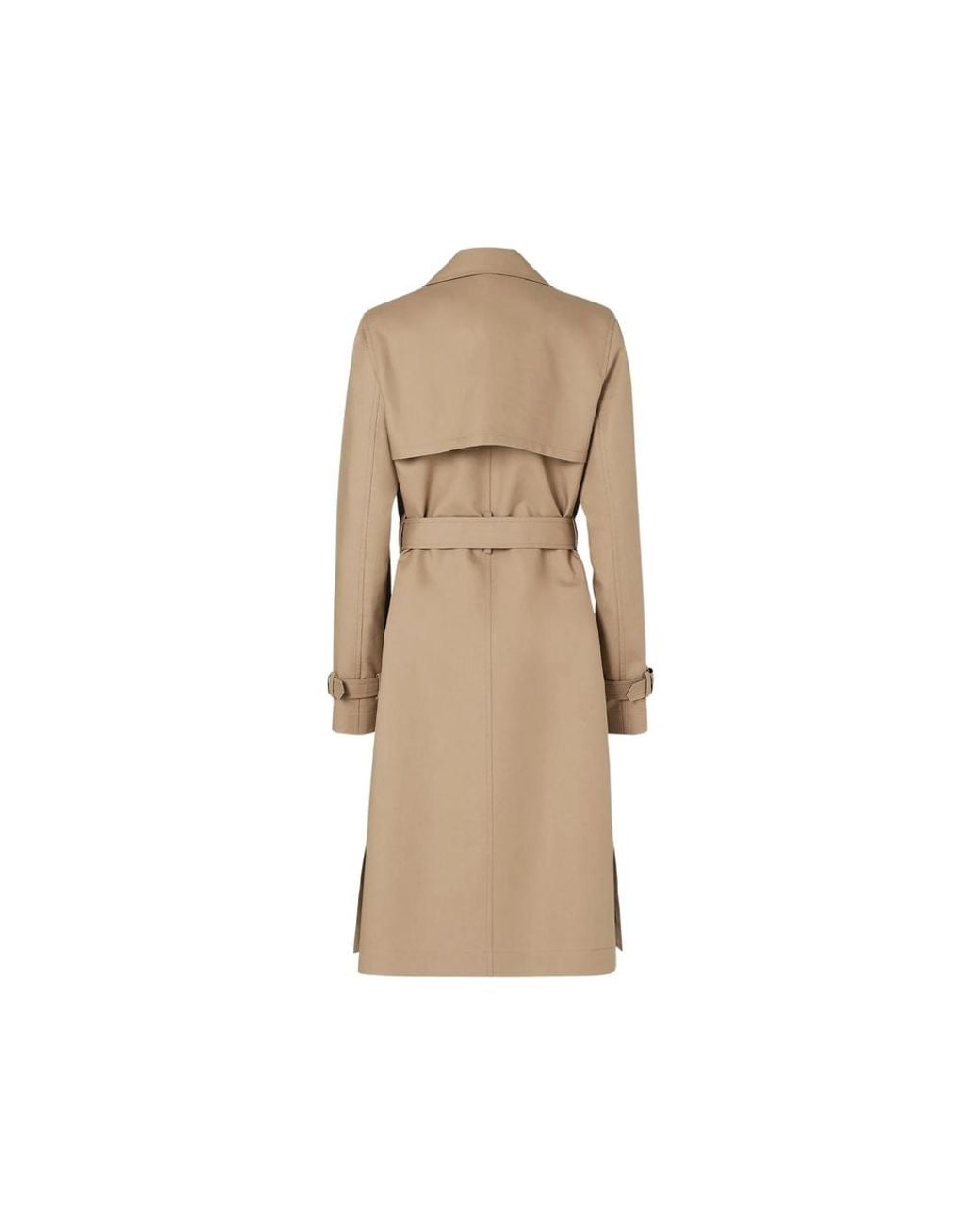 Fendi Natural Trench Coat Mackintosh Fabric