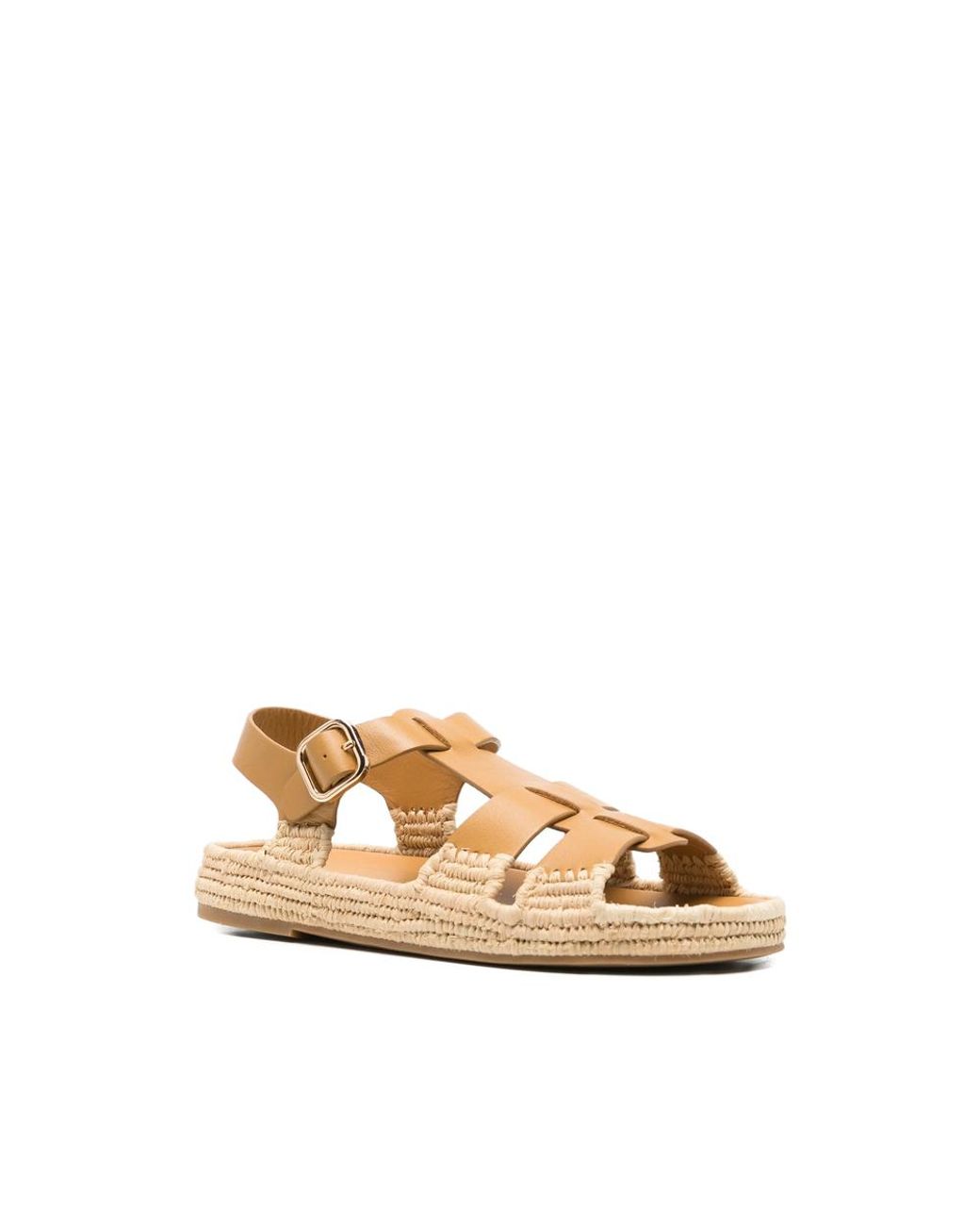 Paloma Barceló Natural Flat Sandals