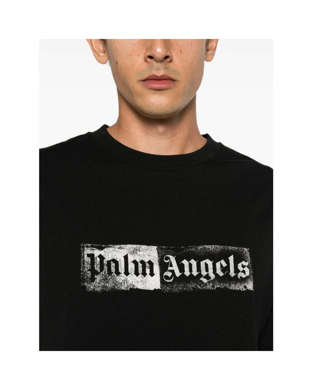 Palm Angels Black T-Shirts & Vests for men